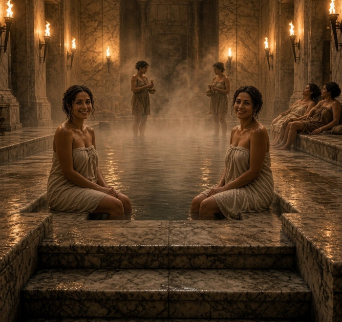 Wonnen in der römischen Therme